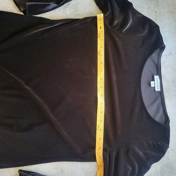 Sam and Jess Velvet Top Womens Small Black Flare Sleeve Whimsigoth Goth Witchy - Picture 8 of 12